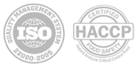 Знаки сертификации ISO и HACCP