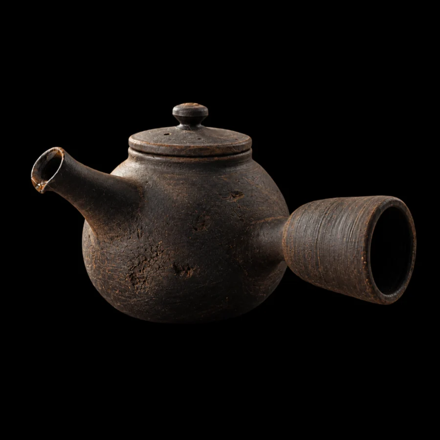 Керамический чайник с боковой ручкой — Чайник